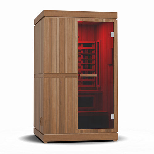Finnmark FD-4 2-Person Trinity Hybrid Infrared, Traditional Stove Sauna & Red Light Combo