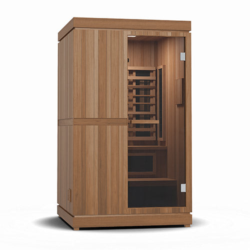 Finnmark FD-4 2-Person Trinity Hybrid Infrared, Traditional Stove Sauna & Red Light Combo
