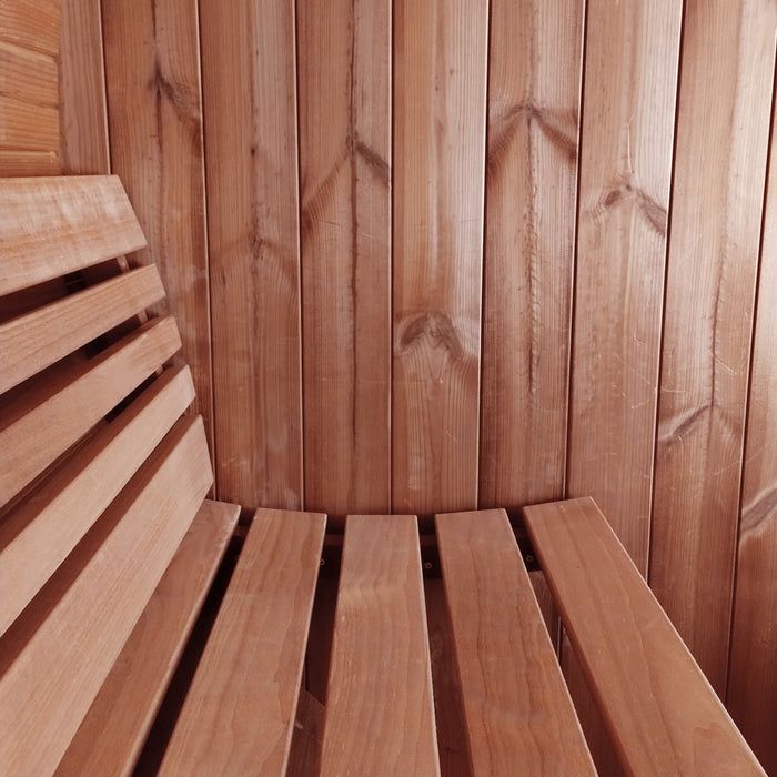 SaunaLife E7 ERGO Series  4-Person Traditional Barrel Sauna