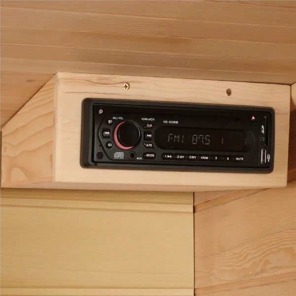 Maxxus Red Cedar Low EMF Far IR Sauna 3 Person with built in speakers