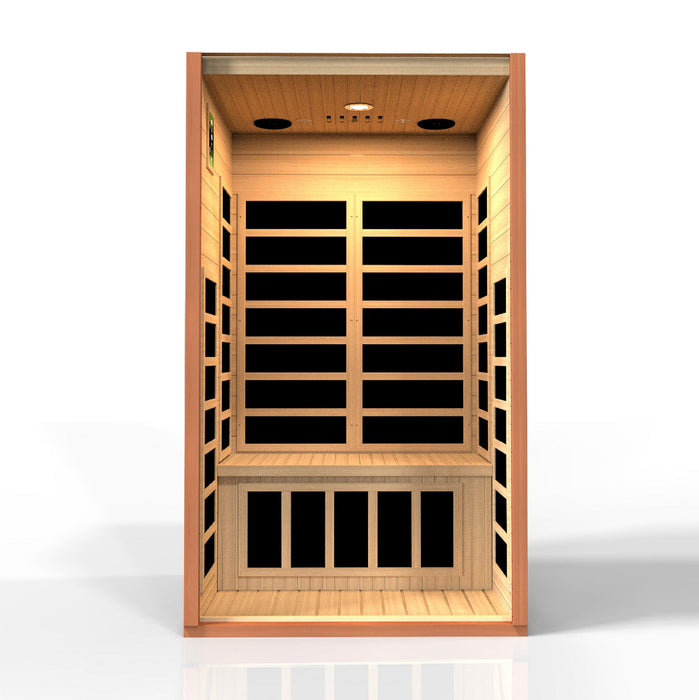 Dynamic "Avila" 1-2 Person Low EMF FAR IR Sauna with built in speakers