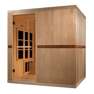 Golden Designs Catalonia 8-person PureTech™ Near Zero EMF (Under 2MG) FAR Infrared Sauna (Canadian Hemlock) for Yoga and Wheel Chair Accessible