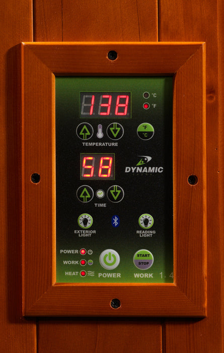 Dynamic "Avila" 1-2 Person Low EMF FAR IR Sauna with built in speakers
