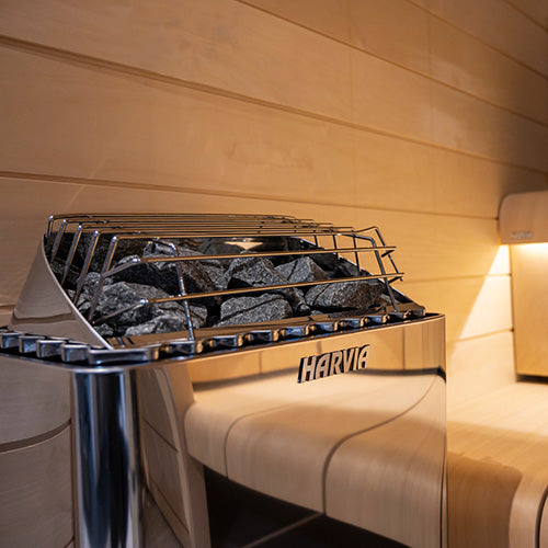Harvia KIP 80W, 8KW Sauna Heater kit with Xenio X170 controller (WiFi), and Stones