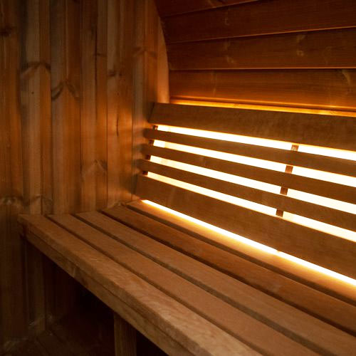 SaunaLife Ergo E6W 3-Person Outdoor Traditional Sauna Barrel With Window