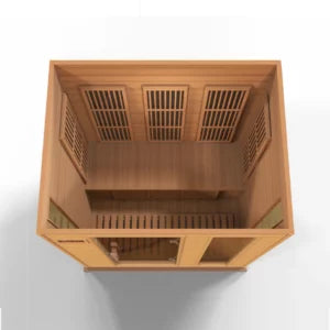 Maxxus Red Cedar Low EMF Far IR Sauna 3 Person with built in speakers