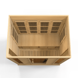 Maxxus 4 Person Near Zero EMF FAR Infrared Sauna – Canadian Hemlock