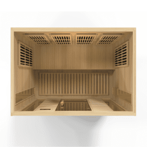 Maxxus 4 Person Near Zero EMF FAR Infrared Sauna – Canadian Hemlock