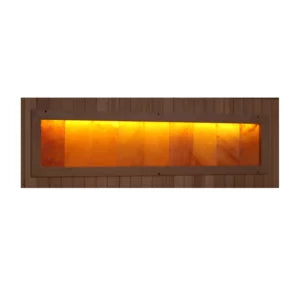 Golden Designs Inc 6-Person Full Spectrum PureTech™ Near Zero EMF FAR Infrared Sauna with Himalayan Salt Bar (Canadian Hemlock)