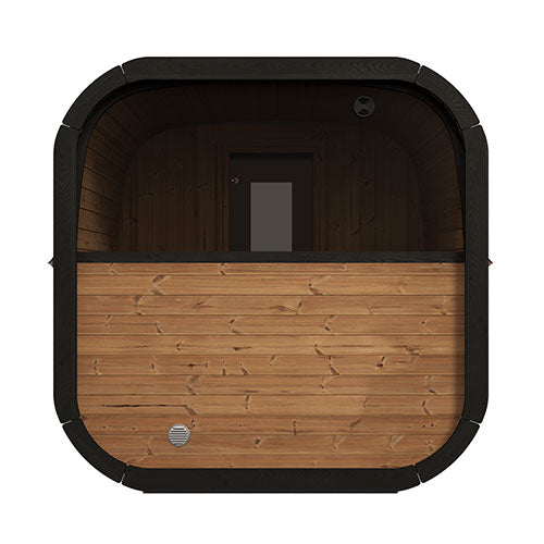 SaunaLife Model CL12GCP 8-Person Cube-Series Outdoor Home Sauna Suite
