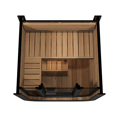 SaunaLife Model CL3G 2 Person Cube-Series Outdoor Traditional Sauna