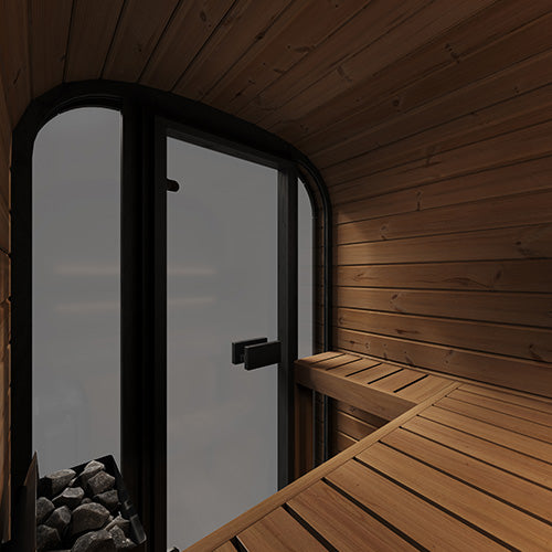 SaunaLife Model CL3G 2 Person Cube-Series Outdoor Traditional Sauna