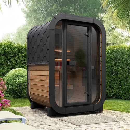 SaunaLife Model CL3G 2 Person Cube-Series Outdoor Traditional Sauna