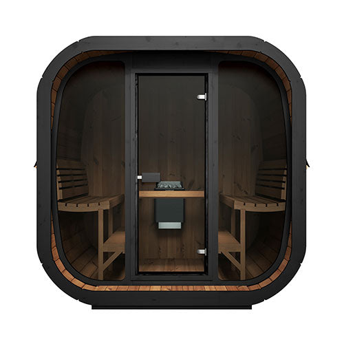 SaunaLife Model CL7G 6-Person Cube-Series Outdoor Traditional Sauna