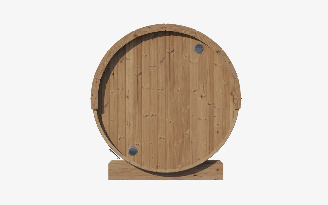 SaunaLife E7 ERGO Series  4-Person Traditional Barrel Sauna