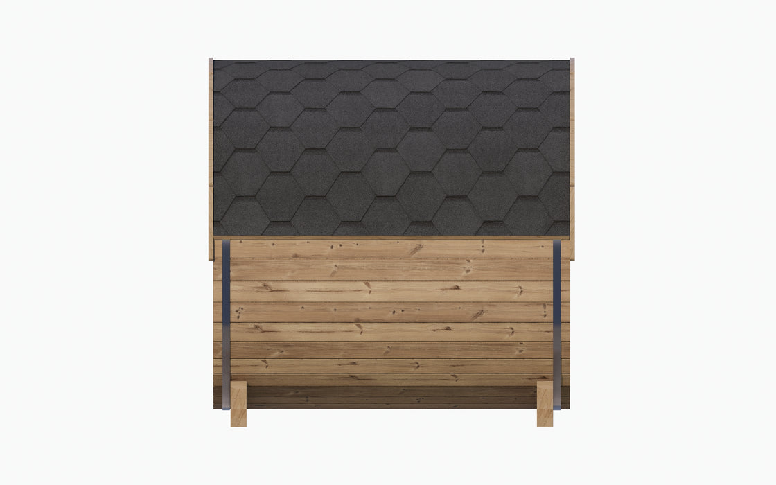 SaunaLife E7 ERGO Series  4-Person Traditional Barrel Sauna