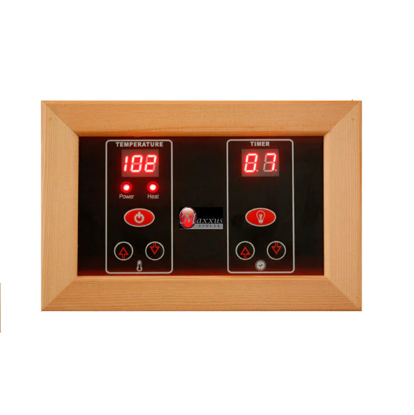 Maxxus Red Cedar Low EMF Far IR Sauna 3 Person with built in speakers