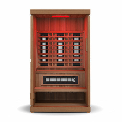 Finnmark FD-4 2-Person Trinity Hybrid Infrared, Traditional Stove Sauna & Red Light Combo