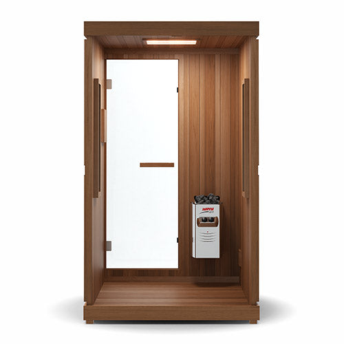 Finnmark FD-4 2-Person Trinity Hybrid Infrared, Traditional Stove Sauna & Red Light Combo