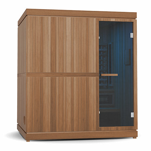 Finnmark FD-5 4-Person XL Trinity Hybrid Infrared, Traditional Stove Sauna & Red Light Combo