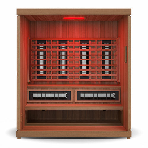 Finnmark FD-5 4-Person XL Trinity Hybrid Infrared, Traditional Stove Sauna & Red Light Combo